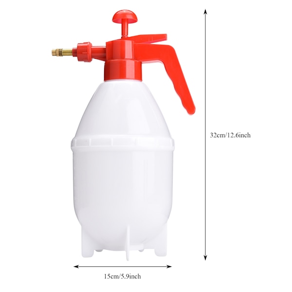 1.5L Portable Garden Spray Bottle Can Handheld Pressure Watering Chemical Sprayer