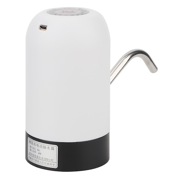 Bærbar Elektrisk Vandpumpe Dispenser Intelligent Drikkervandspumpe til Hjem Kontor Hvid
