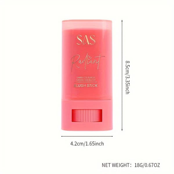 Multifunksjonell rouge-stift, øyenskygge, rouge, leppestift, vanntett, langvarig SAC072