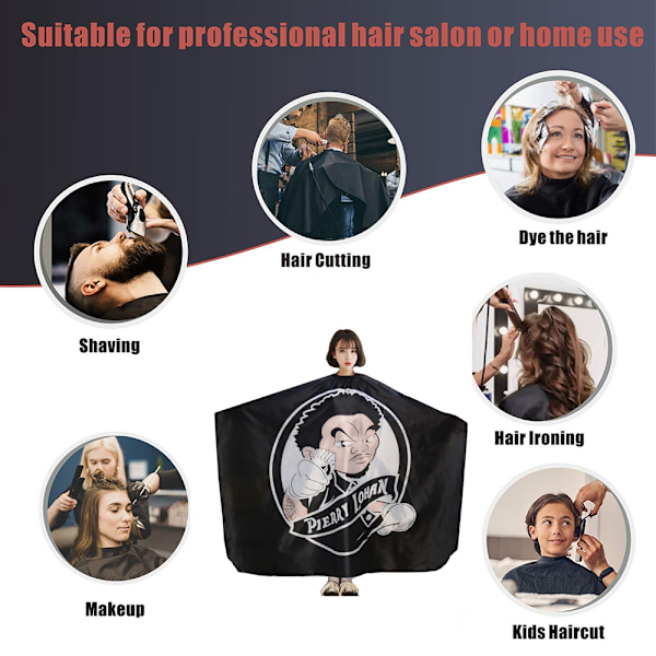MÆNDS Barber Kappe, Hårklippningskappe Professionel Salonkappe, Hårklippningskappe, til Frisør