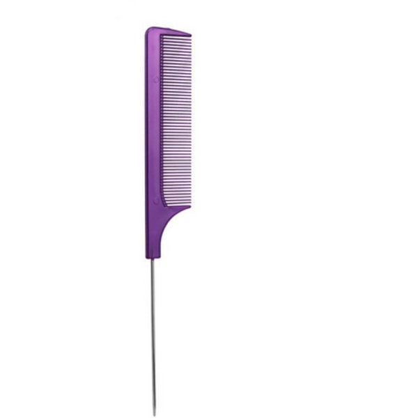 1PCS pearlescent model-purple hair pick comb tip tail comb