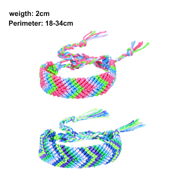 2 st olika färger Pride flätad armband regnbåge Pride parad accessoar Pride smycken för män kvinnor