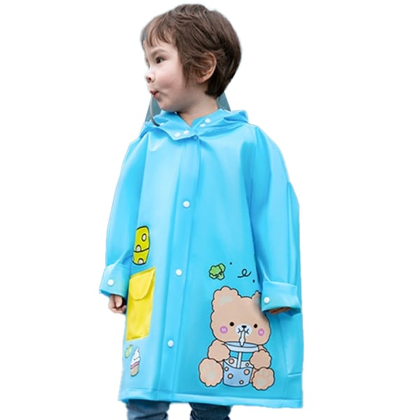 Kids Hooded Rain Raincoat Cover Rainwear for Girls Boys