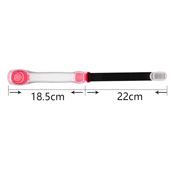 LED Natrefleks Armbånd, PVC Oplyst Håndledsrem