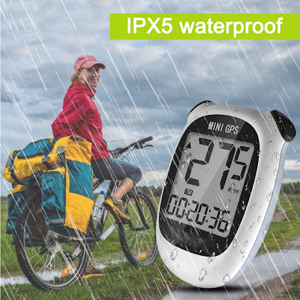 M3 Mini GPS Cykelcomputer, Trådlös Cykelodometer och Hastighetsmätare Cykelcomputer IPX5 Vattentät Cykelcomputer med LCD-Skärm för Utomhus Män