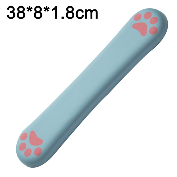 Handledsstöd för tangentbord, bekväm minnesskumfyllning, halkfri, söt kattklo - 38 cm