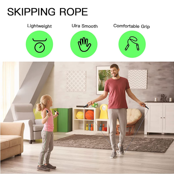 Udskiftningskabel til Speed Jump Rope, 6 stk. Rustfrit Ståltråd til Hurtige Springtov