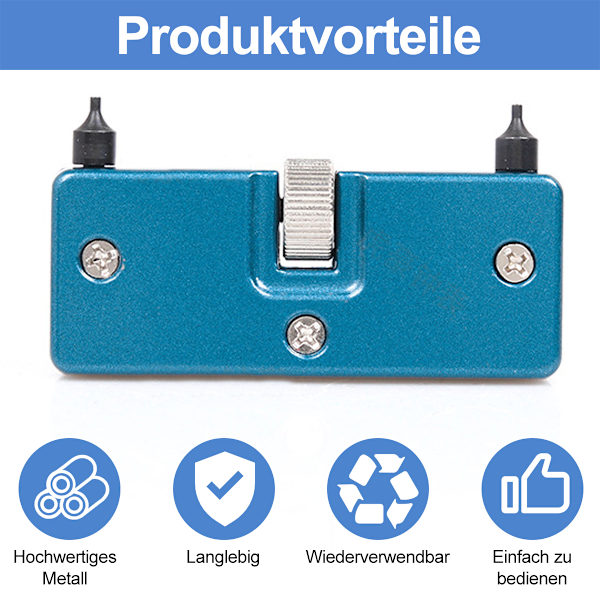 Jorest verktyg för batteribyte på klockor, klockverktygsfodralöppnare används för att vrida det öppnade klockfodralet, klocköppnare, byta klockarmband, reptålig