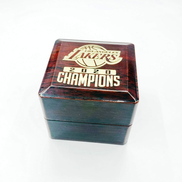 2020 Lakers Mesterskabsring 2020 Officiel Version Aftagelig Ring Replika Lebron LA Champions Ring med Champions Box til Samling Fans Gave