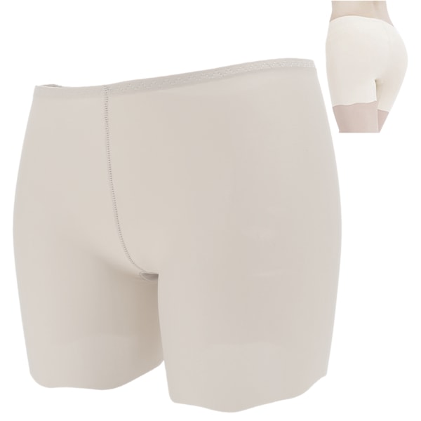 Dam Slip Shorts Stretchiga Lättviktiga Anti-Skavande Kvinnors Leggings Under Klänning Naken M