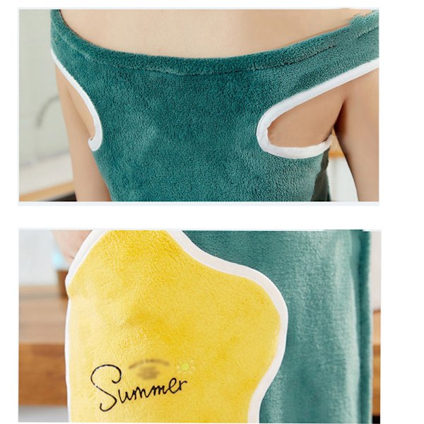 Spa-Wrap Robe Sæt til Kvinder - Blød, Hyggelig og Absorberende Mikrofiber Badehåndklæde