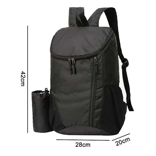 1 st 20L Lätt Packbar Ryggsäck, Liten Vikbar Vandringsryggsäck Dagryggsäck för Resa Camping Utomhussemester