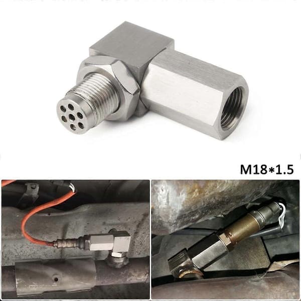 O2-sensor afstandsadapter 90 graders tilslutningsadapter M18x1.5 Universal