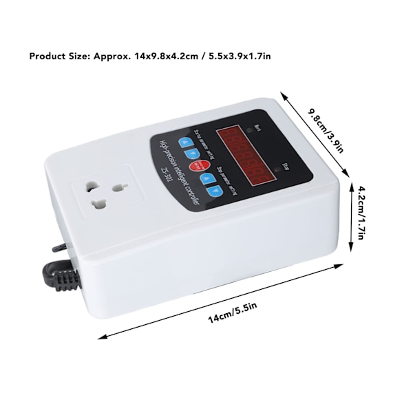 1500W Digital Luftfugtighedskontrol LCD Display Humidistat Plastik Timing Luftfugtighedskontrol til Hjemmebrug Drivhus AU Standard 220V