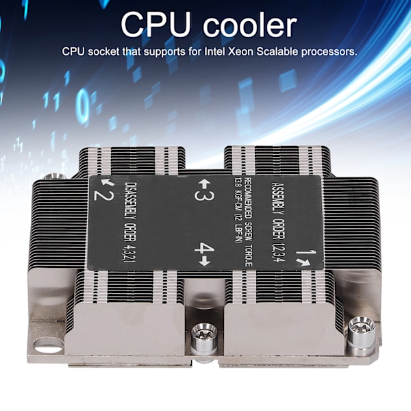SNKP0067PS LGA 36470 1U X11 CPU-kylare för Purley-plattform Datortillbehör