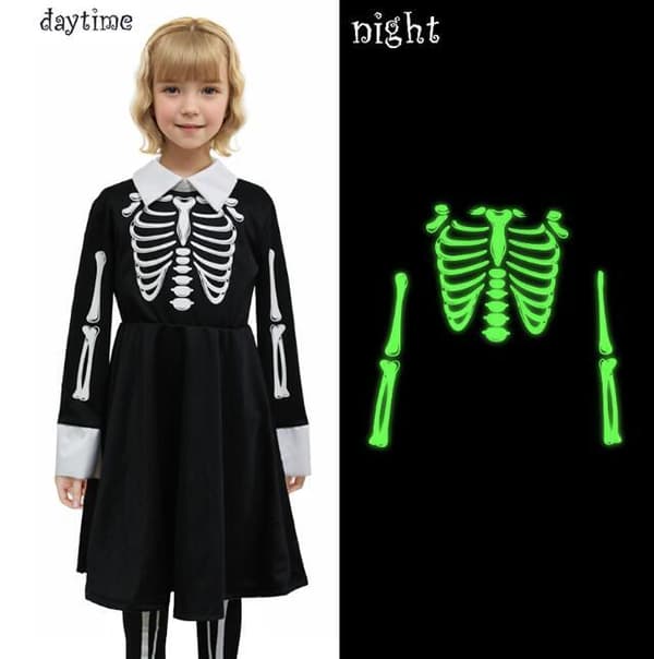 Halloween-klær for barn, spøkelsesdrakter for cosplay 150CM