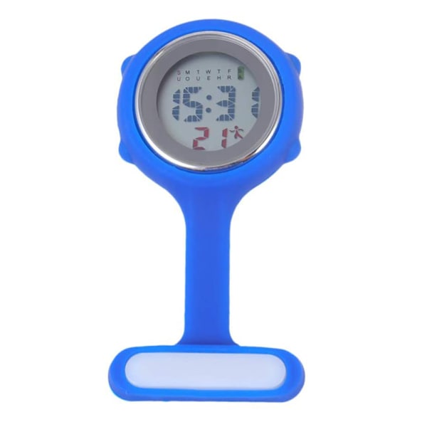 Elektronisk Multifunktionell Sjuksköterske Klocka Silikon Sjuksköterske Klocka Luminous Alarm Chronograph Digital Bröstklocka