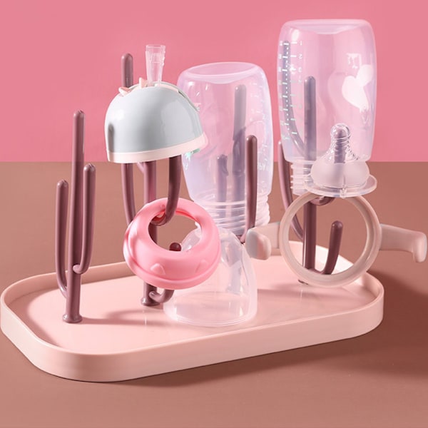 Plassbesparende benkeplate for tørking av babyflasker, tørkerack for babyflasketilbehør