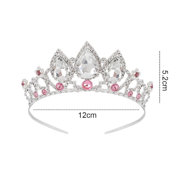 Krone Tiara for Kvinner Jenter Prinsesse Dronning Hodebånd for Kvinner Dekorasjon