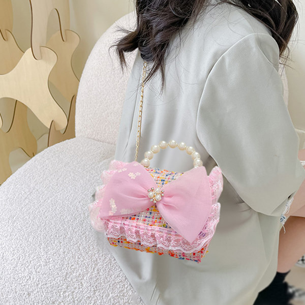 Barneklær enkel skulder crossbody bag Liten jente søt tegneserie mini håndveske