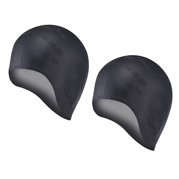 Unisex Simmhatt i Silikon för Kort & Långt Hår - Öronöverdrag - Simmössa för Kvinnor, Män, Barn & Vuxna