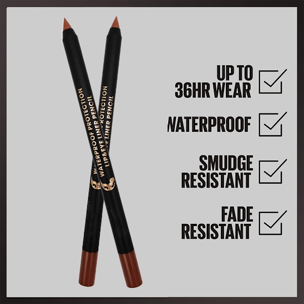 Gel Eyeliner Pennor, Långvarig Spetsbar Eyelinerpenna, Glider på Smidiga Gelpigment, Vattentät, 1 Styck