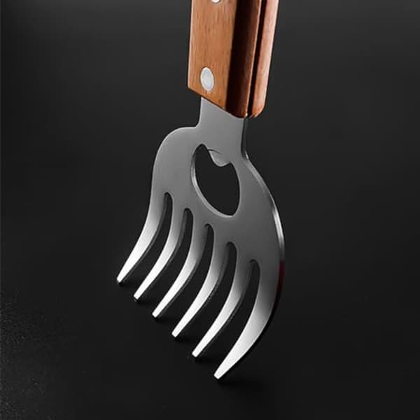 Kødkløer i rustfrit stål BBQ Shredder Bjørnekløer Kødhandler Knusergafler Pulled Pork Kylling Oksekød osv.[TT]