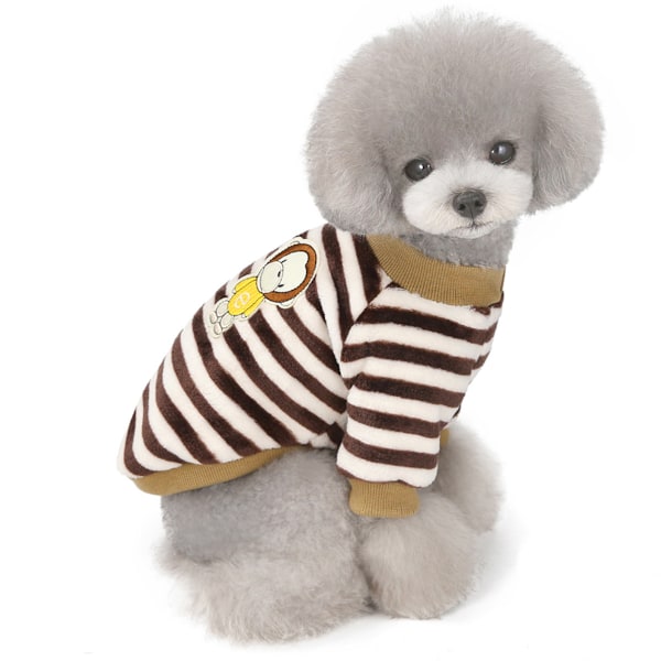 2 st Hundtröja Hundkläder Fleece Hund Ulltröja Vinter Varma Sweatshirt Pyjamas Fleece Tröja