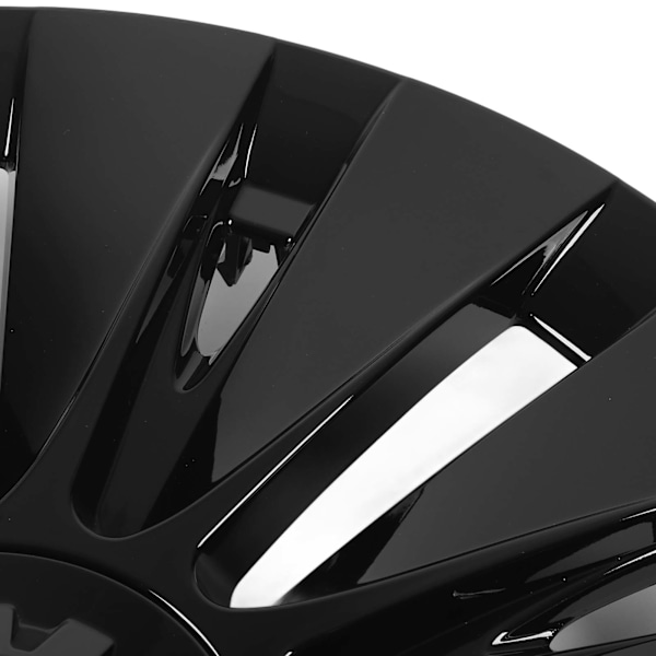 4 st Navkapsel Hjulskydd Blank Svart Hög Skydd Navkapsel Fälg Hjulskydd Ersättning för Tesla Model Y