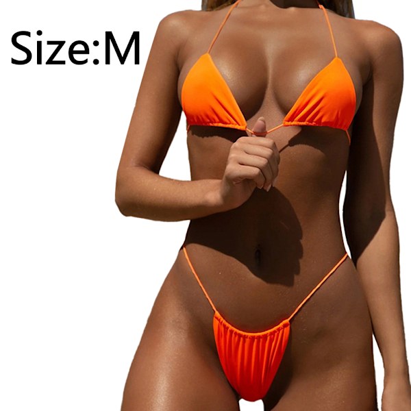 Tanga Bikini med Klare Stropper, Cheeky Brasiliansk Micro Tanga Bikinis