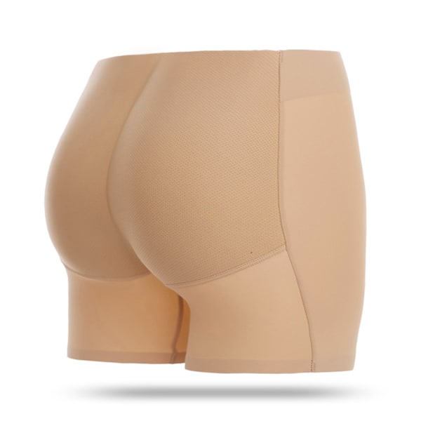 Kvinnors Butt Lifter Padded Underkläder Sömlösa Andningsbara Hip Enhancer Butt Lifter Kalsonger för Kvinnor Hudfärg L