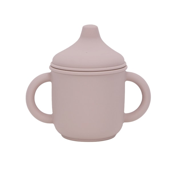 Silikon Sippy Cup og Treningskopp for Baby - Myk Tut og Håndtak - Uknekkelig - Lett å Gripe