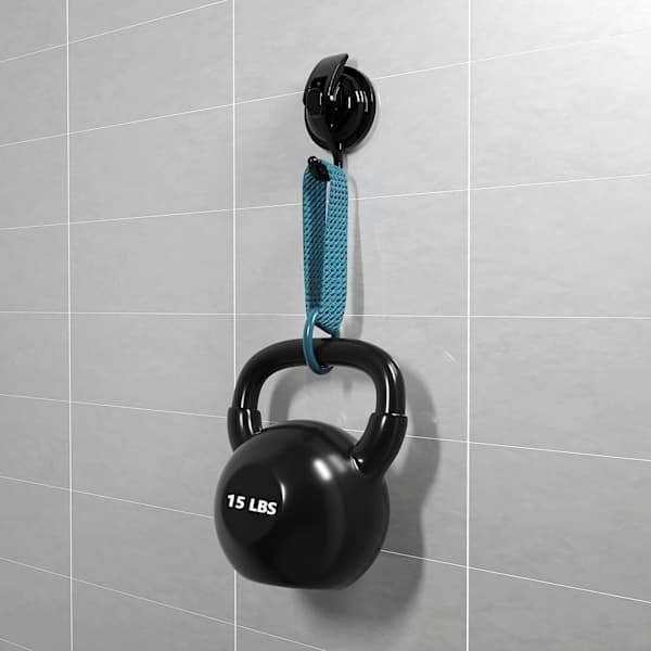 Shower Suction Cup Hook, Heavy Duty Vacuum Suction Hook, Suitable for Kitchen, Bathroom, Toilet, Black 6-Pack