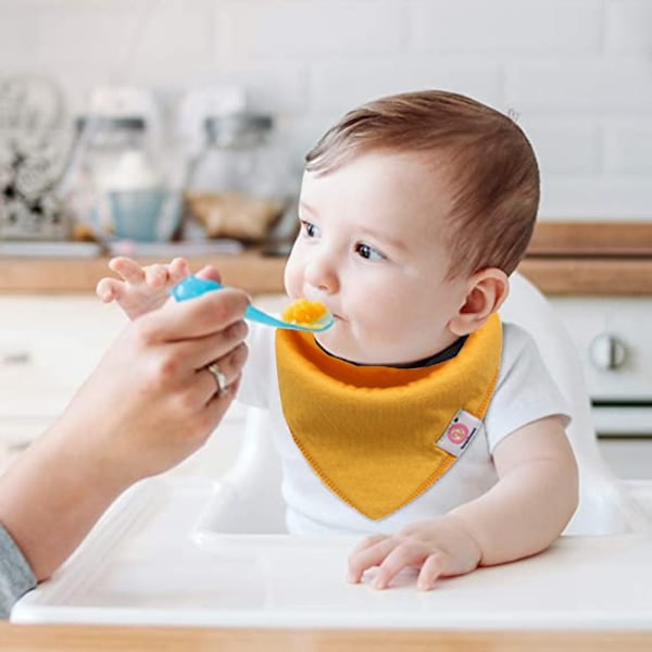 Baby Bandana Drool Bibs 10-pack - Spädbarnshaklappar för Pojkar, Flickor, Unisex för Tandsprickning och Dregling