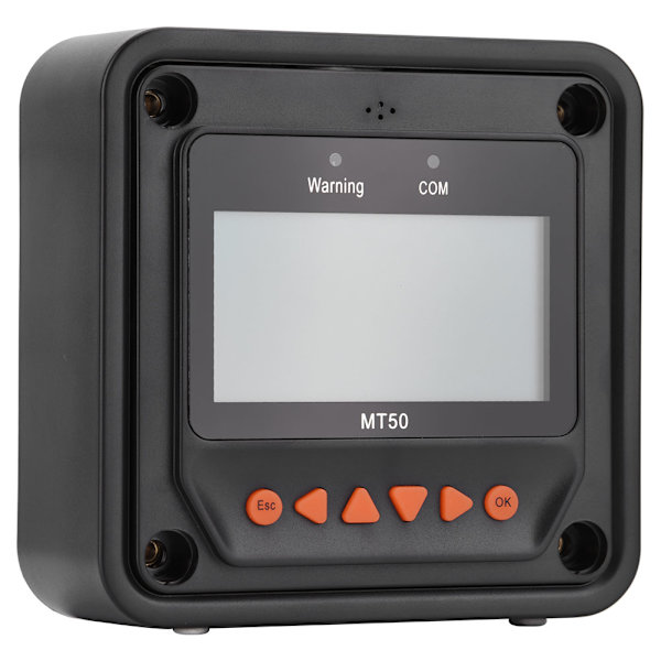 MT50 Kaukosäätömittari LCD-näyttö Tracer Solar Charge Controller -säätimelle RJ45-kaapelilla