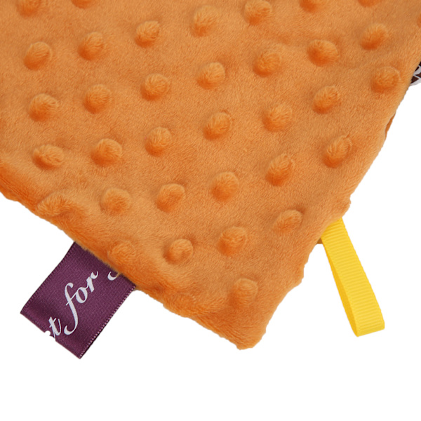 2-pack Säkerhetsfilt för Bebis Mjuk Lugnande Handduk Spädbarn Bebis Tröstande Plysch Handduk Brun