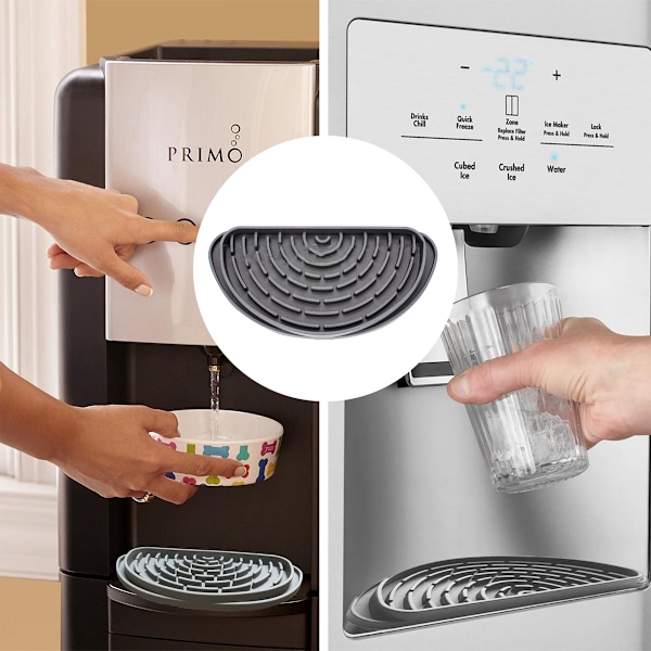 Kylskåp Droppfångare, Mini Kylskåp Droppbricka Skyddar Is och Vatten Dispenser Pan, Kylskåp Spill Vattenkudde Fångstfat för dränering 2 Pack