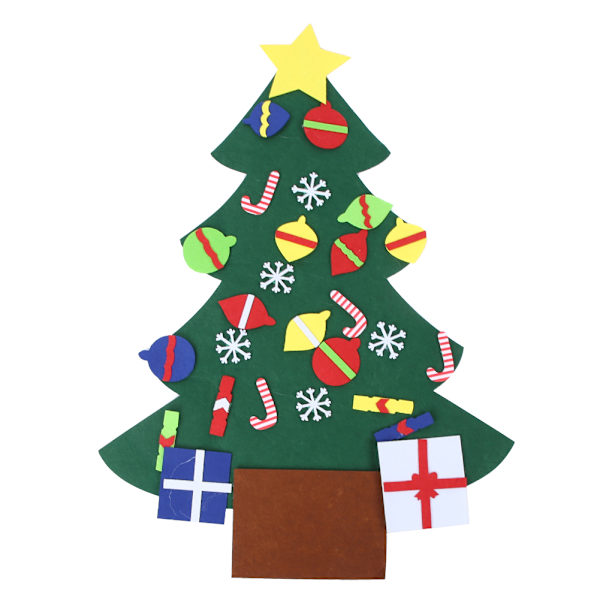 DIY Juletre 3D Julepynt Ornamentsett Utdanningsleketøy B-Stil Juletre