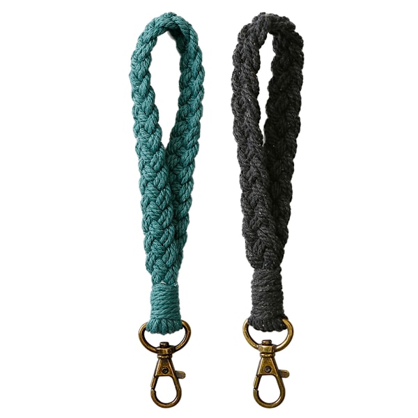 2 stk Nøkkelring Håndlaget Armbånd Nøkkelring Landlig stil Håndleddsstropp Håndlaget Holder for Kvinner