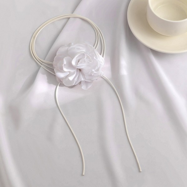Blomster-snøring halskjede Blomster-choker halskjede Blomster-halskjede Blomster-choker for nattklubber, fester og hverdagsbruk for kvinner og jenter
