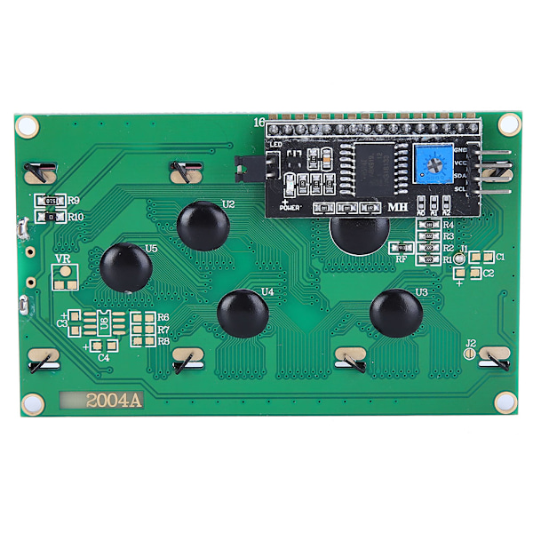 LCD-skærm Serial Interface Gul Baggrundsbelysning Bred Visningsstyringskort til R3 IIC/I2C 2004 Modul
