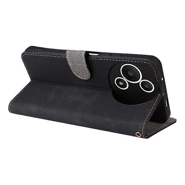 Wallet Case for TCL 60 SE NxtPaper 5G with RFID Blocking, PU Leather, Phone Case with Stand and Strap, Black[TT]