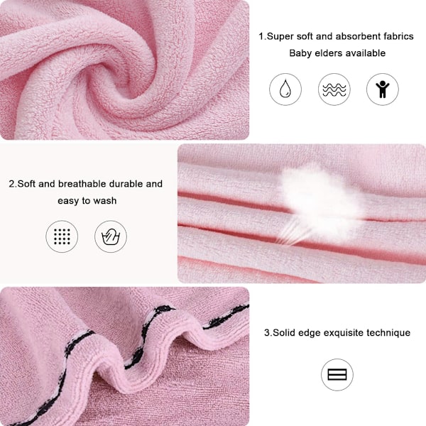 Hårhanddukar för kvinnor, 3-pack Supermjuka Absorberande Mikrofiber Turban Twist Hår Wrap