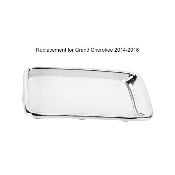 7 deler/sett Frontgrill Trim Ring Krombelagt Modifikasjon Utskifting for Grand Cherokee 2014‑2016