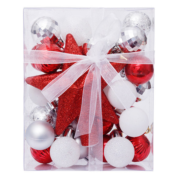 30 PCS Christmas Balls Ornaments Christmas Ball Set 3cm/1.18"