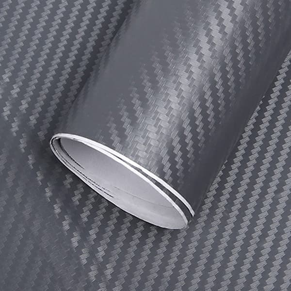 Carbon Fiber Patterned Foiling 3D Thickened Car Exterior Decorative Protective Foiling Roll Stickers Decal Dark Grey 1.52mx30cm_tfrf[TT]