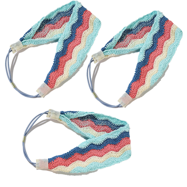 Håndlaget Heklet Hodebånd for Kvinner - Strikket Boho Hodebånd - Hippie Hodebånd - Heklet Hårsløyfe