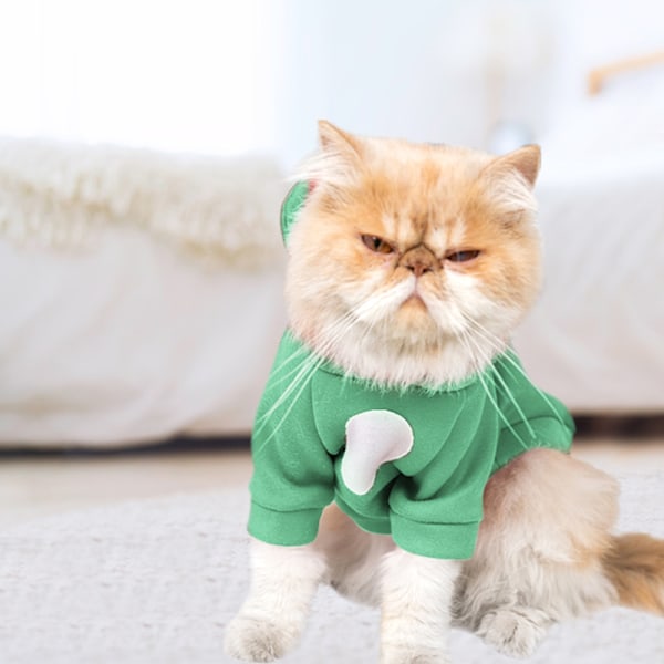 4-osainen lemmikkieläinten pyjama söpöllä piirretty karhunkorvilla koiran vaatteet