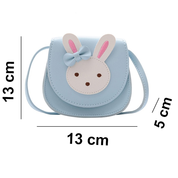 Båge Crossbody Väska, PU Axelväska för Barn Flickor Småbarn
