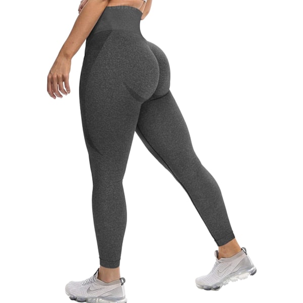 Dam Seamless Leggings Hög Midja Leende Kontur Träning Yoga Byxor Butt Lift Tummy Control Strumpbyxor